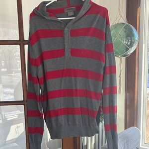 Sharp striped sweater - Hoodie style